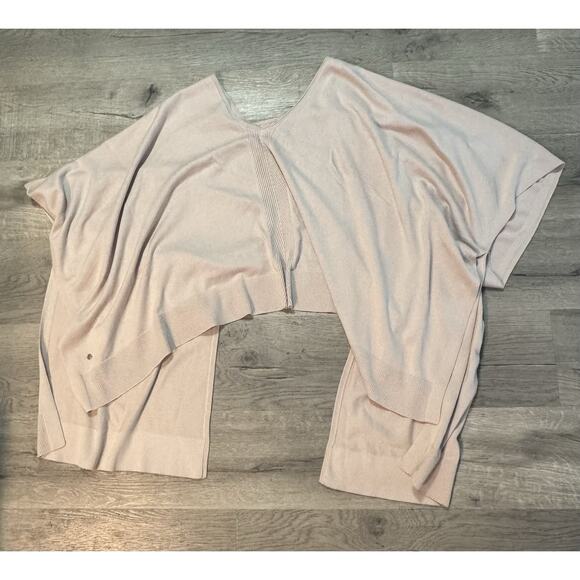 Lululemon Free To Coast Wrap EUC One Size Pink Bliss Shawl Cotton Silk Blend - Picture 5 of 7